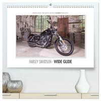 Emotionale Momente: Harley Davidson - Wide Glide / CH-Version (hochwertiger Premium Wandkalender 2024 DIN A2 quer), Kunstdruck in Hochglanz