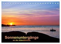 Sonnenuntergänge an der Atlantikküste (Tischkalender 2024 DIN A5 quer), CALVENDO Monatskalender