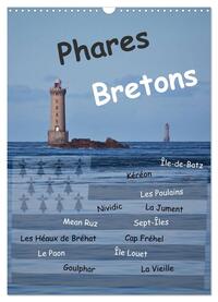 Phares Bretons (Wandkalender 2024 DIN A3 hoch), CALVENDO Monatskalender