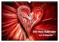 Der Herz Kalender (Wandkalender 2024 DIN A3 quer), CALVENDO Monatskalender