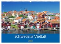 Schwedens Vielfalt (Wandkalender 2024 DIN A2 quer), CALVENDO Monatskalender