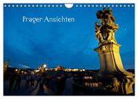 Prager Ansichten (Wandkalender 2024 DIN A4 quer), CALVENDO Monatskalender
