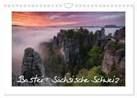 Bastei - Sächsische Schweiz (Wandkalender 2024 DIN A4 quer), CALVENDO Monatskalender