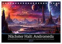 Nächster Halt Andromeda (Tischkalender 2024 DIN A5 quer), CALVENDO Monatskalender