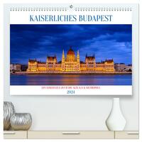 KAISERLICHES BUDAPEST (hochwertiger Premium Wandkalender 2024 DIN A2 quer), Kunstdruck in Hochglanz