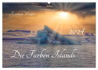 Die Farben Islands (Wandkalender 2024 DIN A2 quer), CALVENDO Monatskalender