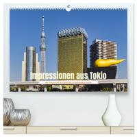 Impressionen aus Tokio, der Megastadt im Land der aufgehenden Sonne (hochwertiger Premium Wandkalender 2024 DIN A2 quer), Kunstdruck in Hochglanz