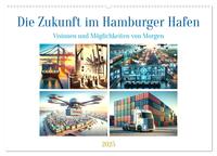 Die Zukunft im Hamburger Hafen: Visionen und Möglichkeiten von Morgen. (Wandkalender 2025 DIN A2 quer), CALVENDO Monatskalender
