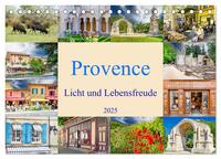 Provence. Licht und Lebensfreude (Tischkalender 2025 DIN A5 quer), CALVENDO Monatskalender