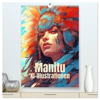 Manitu - KI-Illustrationen (hochwertiger Premium Wandkalender 2025 DIN A2 hoch), Kunstdruck in Hochglanz