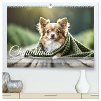 Chihuahuas - Kleine Hunde - große Temperamentbündel (hochwertiger Premium Wandkalender 2025 DIN A2 quer), Kunstdruck in Hochglanz