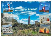 Verliebt in Borkum (Wandkalender 2025 DIN A2 quer), CALVENDO Monatskalender