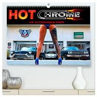 Hot Chrome US Automobile (hochwertiger Premium Wandkalender 2025 DIN A2 quer), Kunstdruck in Hochglanz