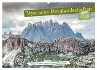 Mystische Berglandschaften (Wandkalender 2025 DIN A2 quer), CALVENDO Monatskalender