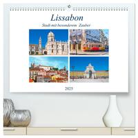 Lissabon - Stadt mit besonderem Zauber (hochwertiger Premium Wandkalender 2025 DIN A2 quer), Kunstdruck in Hochglanz