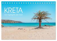 Kreta - Die Highlights der Insel (Tischkalender 2025 DIN A5 quer), CALVENDO Monatskalender
