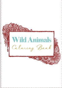 Wild Animals Coloring Book