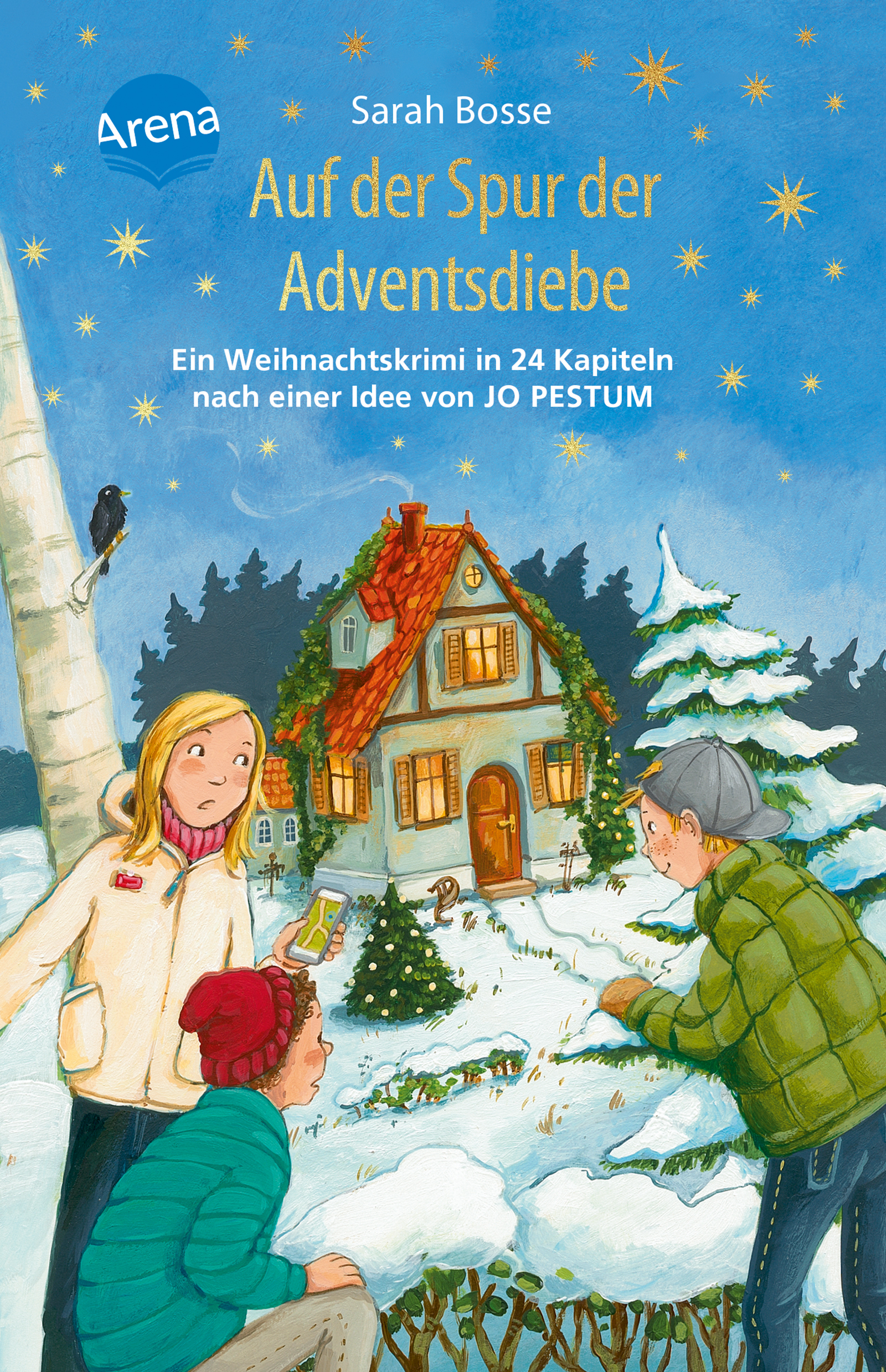 Cover-Abbildung für Auf der Spur der Adventsdiebe. Ein Weihnachtskrimi in 24 Kapiteln nach einer Idee von Jo Pestum (Hardcover) (99999---978-3-401-60804-4)