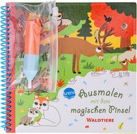 Cover-Abbildung für Ausmalen mit dem magischen Pinsel. Waldtiere (99999---978-3-401-72192-7)