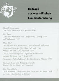 Beiträge zur westfälischen Familienforschung