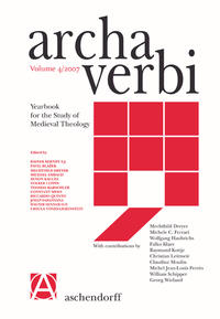 Archa Verbi. Yearbook for the Study of Medieval Theology