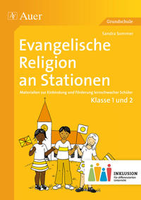 Cover-Abbildung für Evangelische Religion an Stationen 1-2 Inklusion (99999---978-3-403-07376-5)