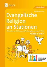 Cover-Abbildung für Evangelische Religion an Stationen 3-4 Inklusion (99999---978-3-403-07377-2)