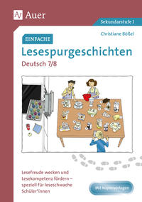 Einfache Lesespurgeschichten Deutsch 7-8