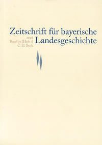 Zeitschrift für bayerische Landesgeschichte Band 71 Heft 1/2008