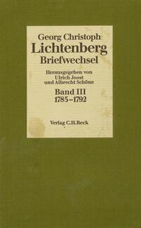 Lichtenberg Briefwechsel Bd. 3: 1785-1792