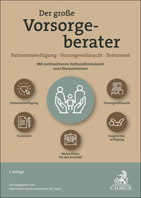 Cover-Abbildung für Der große Vorsorgeberater (Softcover/Paperback) (99999---978-3-406-83909-2)