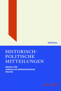 Historisch-Politische Mitteilungen 20 (2013)