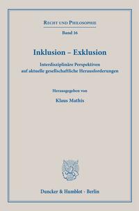 Cover-Abbildung für Inklusion – Exklusion (Softcover/Paperback) (99999---978-3-428-19184-0)