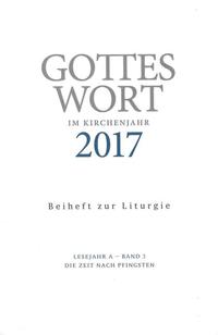 Die Zeit nach Pfingsten. Beiheft zur Liturgie