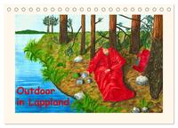 Outdoor in Lappland (Tischkalender 2025 DIN A5 quer), CALVENDO Monatskalender
