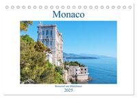 Monaco - Reiseziel am Mittelmeer (Tischkalender 2025 DIN A5 quer), CALVENDO Monatskalender