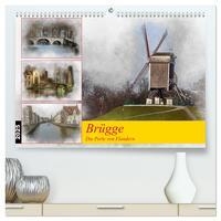 Brügge, die Perle von Flandern (hochwertiger Premium Wandkalender 2025 DIN A2 quer), Kunstdruck in Hochglanz