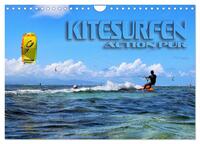 Kitesurfen - Action pur (Wandkalender 2025 DIN A4 quer), CALVENDO Monatskalender