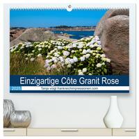Einzigartige Côte Granit Rose (hochwertiger Premium Wandkalender 2025 DIN A2 quer), Kunstdruck in Hochglanz