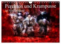 Perchten und Krampusse im Voralpenland (Wandkalender 2025 DIN A4 quer), CALVENDO Monatskalender