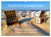 Küstenimpressionen von den Ostseeinseln Rügen und Usedom (Wandkalender 2025 DIN A2 quer), CALVENDO Monatskalender