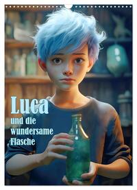 Luca und die wundersame Flasche (Wandkalender 2025 DIN A3 hoch), CALVENDO Monatskalender