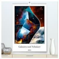Galaxien und Nebulare (hochwertiger Premium Wandkalender 2025 DIN A2 hoch), Kunstdruck in Hochglanz
