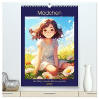Mädchen. Der Alltag zauberhafter Manga-Girls (hochwertiger Premium Wandkalender 2025 DIN A2 hoch), Kunstdruck in Hochglanz