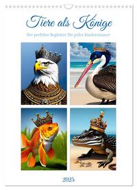 Tiere als Könige (Wandkalender 2025 DIN A3 hoch), CALVENDO Monatskalender