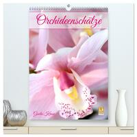 Orchideenschätze (hochwertiger Premium Wandkalender 2025 DIN A2 hoch), Kunstdruck in Hochglanz