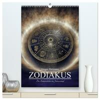 Zodiakus - Die Tierkreiszeichen im Jahresverlauf (hochwertiger Premium Wandkalender 2025 DIN A2 hoch), Kunstdruck in Hochglanz