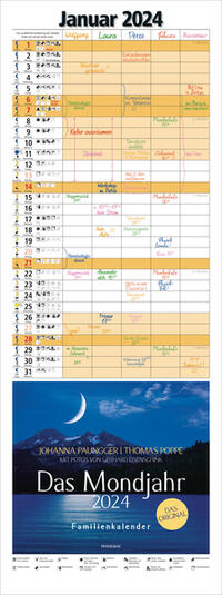 Das Mondjahr 2024 - Familienkalender