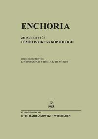 Enchoria 13 (1985)