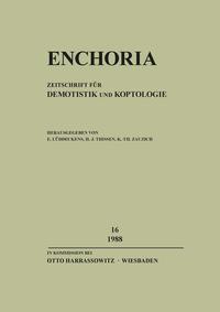 Enchoria 16 (1988)